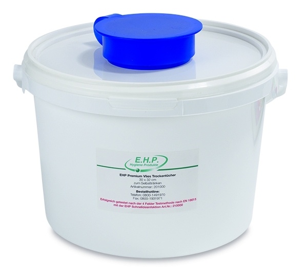 5 Liter Eimer mit Deckel für Feuchttuchrollen 201000, 201100, 201110
