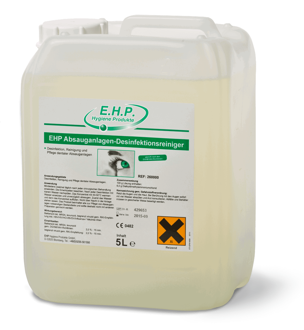 EHP Absauganlagen-Desinfekion 5 Liter Kanister