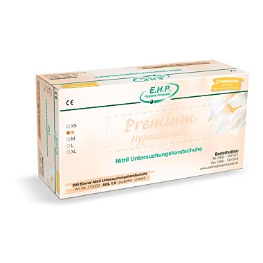 Angebot! EHP Nitrilhandschuhe, Hypoallergen, Weiß,  XL, AQL 1.5